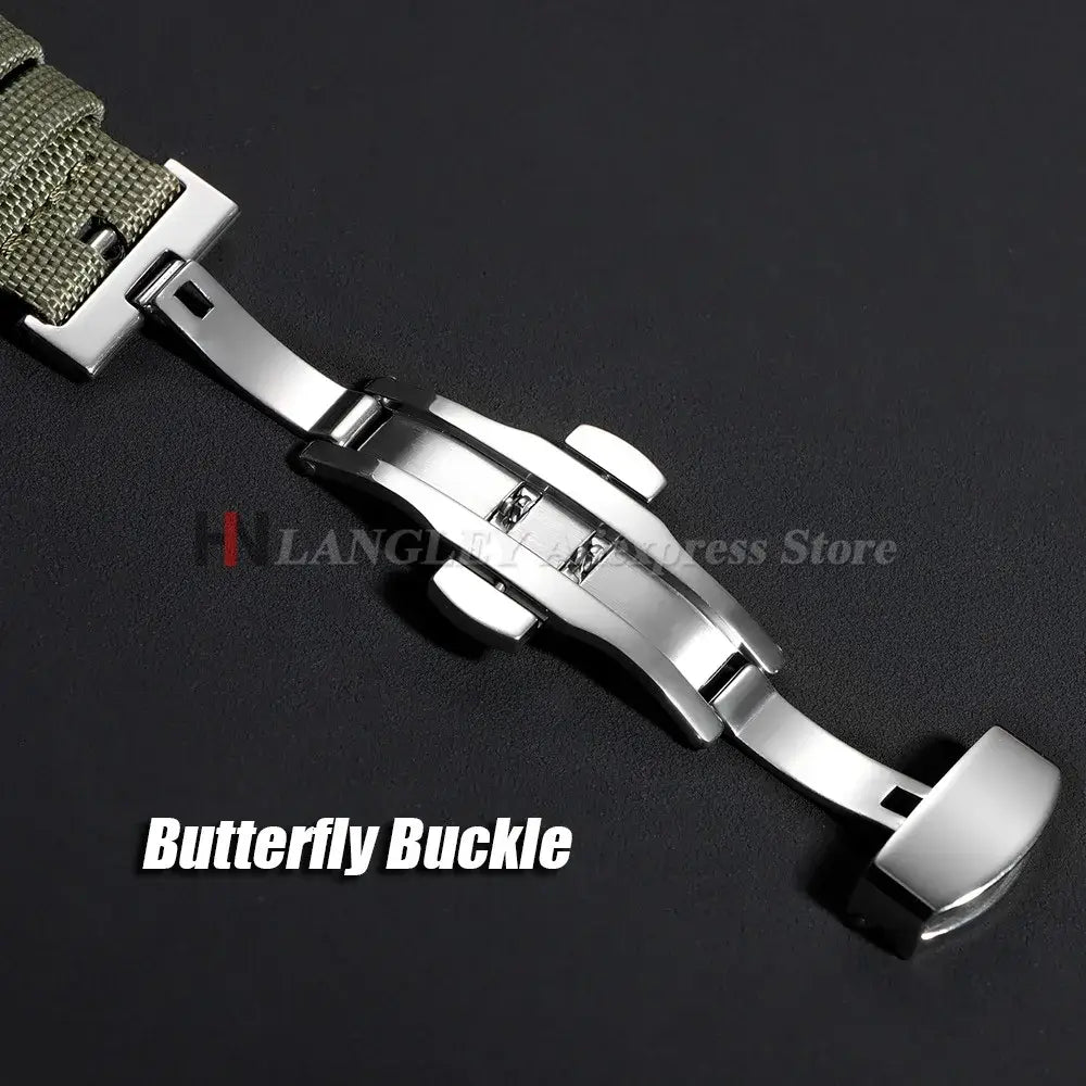 Amazfit Balance, GTR, GTS & Bip Sailcloth Nylon Band, Butterfly Clasp ...